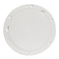thumbnail image 1 of Beckson DP83-W Pry-Out Deck Plate - 8" with Pebble Center, White, 1 of 2