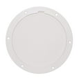 thumbnail image 1 of Beckson DP85-W Pry-Out Deck Plate - 8" with Diamond Center, White, 1 of 2