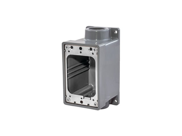 Gray Watertight Surface Mount FD Box 3/4" NPT