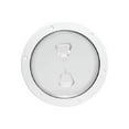thumbnail image 1 of Beckson Marine Nonskid Raised Cabinet Pebble Screw-in Deck Plate 8 In Wht DP82W, 1 of 2