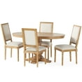 thumbnail image 1 of Beckstrom French Country 5-Piece Expandable Oval Dining Set - Wood - Beige and Natural, 1 of 13