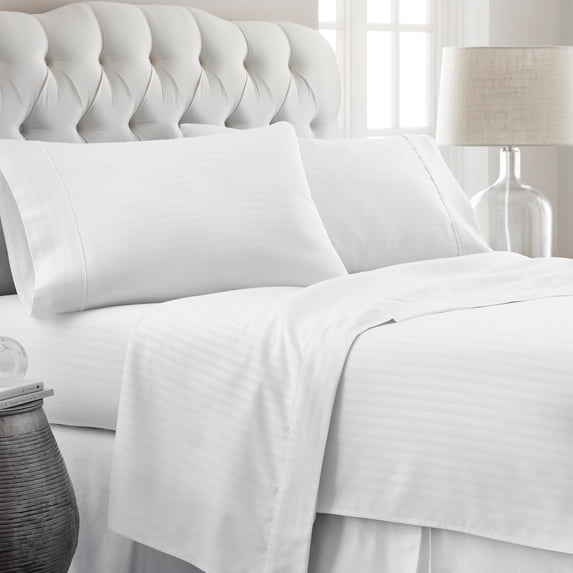Becky Cameron 4 Piece Premium Ultra-soft Embossed Design Bed Sheet Set
