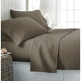 thumbnail image 1 of Becky Cameron Solid Microfiber Sheet Sets, King, Brown, 4-Pieces, 1 of 2