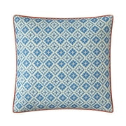 Mainstays by Becky G. & Alejandra Decorative Pillow, Blue Eyes Tile Medallion, 18" x 18"