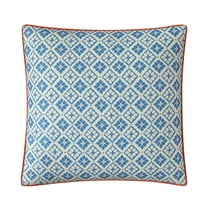 Mainstays by Becky G. & Alejandra Decorative Pillow, Blue Eyes Tile Medallion, 18" x 18"