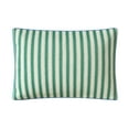 thumbnail image 1 of Mainstays by Becky G. & Alejandra Oblong Decorative Pillow, Green Cabana Stripe, 14" x 20", 1 of 8