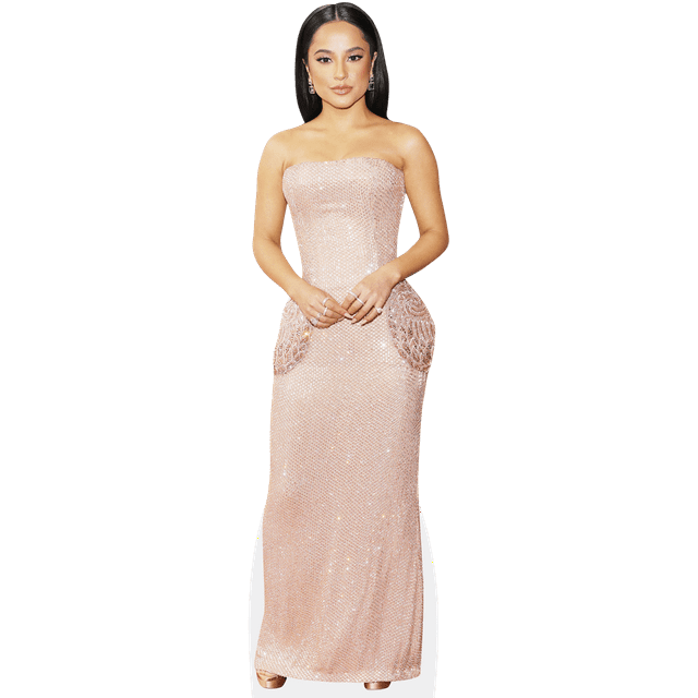 Becky G (Pink Dress) Mini Cardboard Cutout Standee - Walmart.com