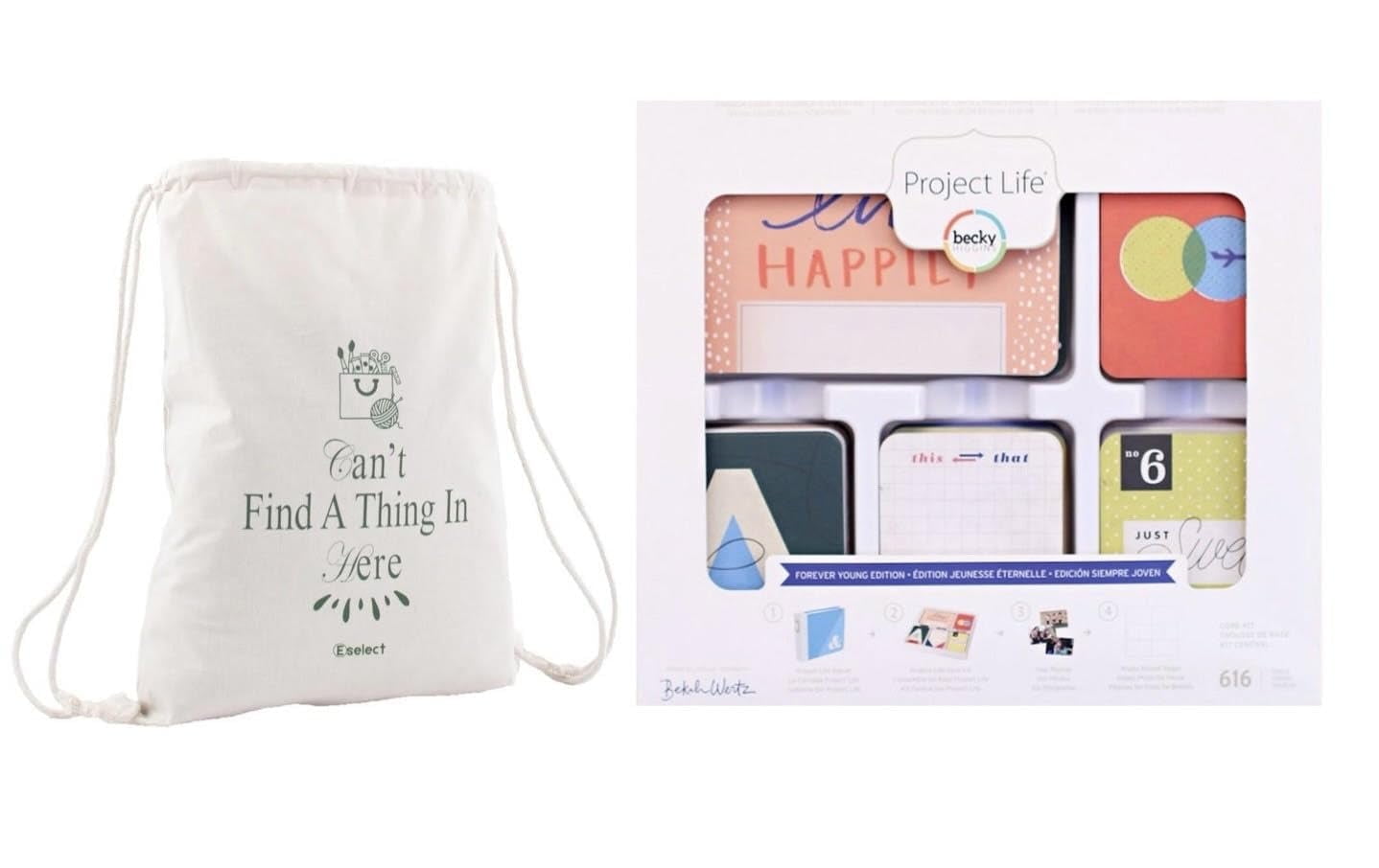 Becky Higgins Project Life Forever Young Collection Set 616 Scrapbook Journal Cards Pocket Scrapbooking Includes Eselect Craft Storage Bag Memory Keeping and Paper Crafting Supplies