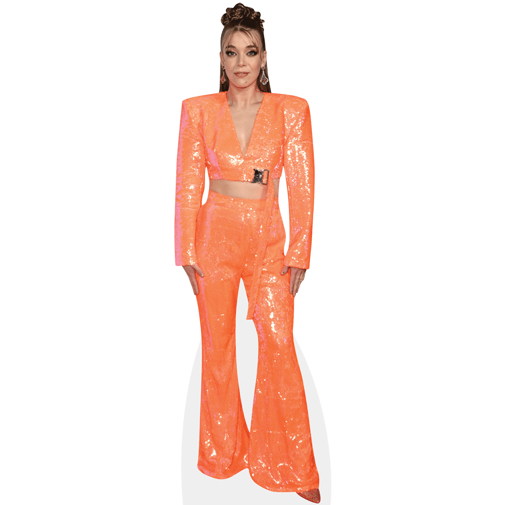 Becky Hill (Orange Outfit) Mini Cardboard Cutout Standee - Walmart.com