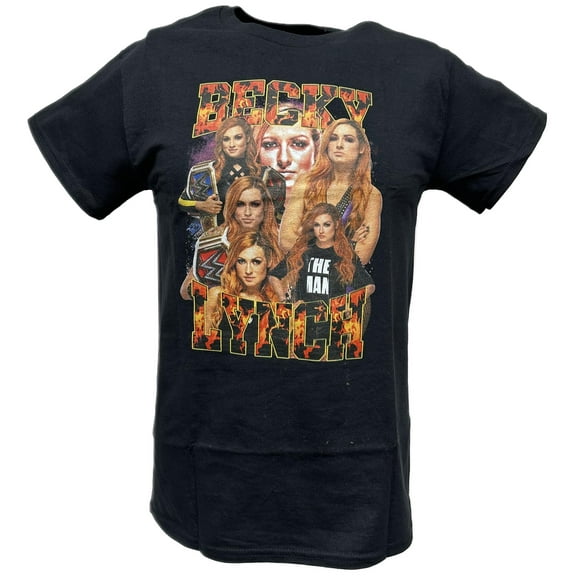 Becky Lynch Six Faces Fire Black T-shirt