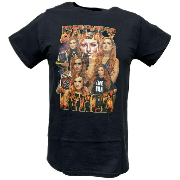 Becky Lynch Six Faces Fire Black T-shirt
