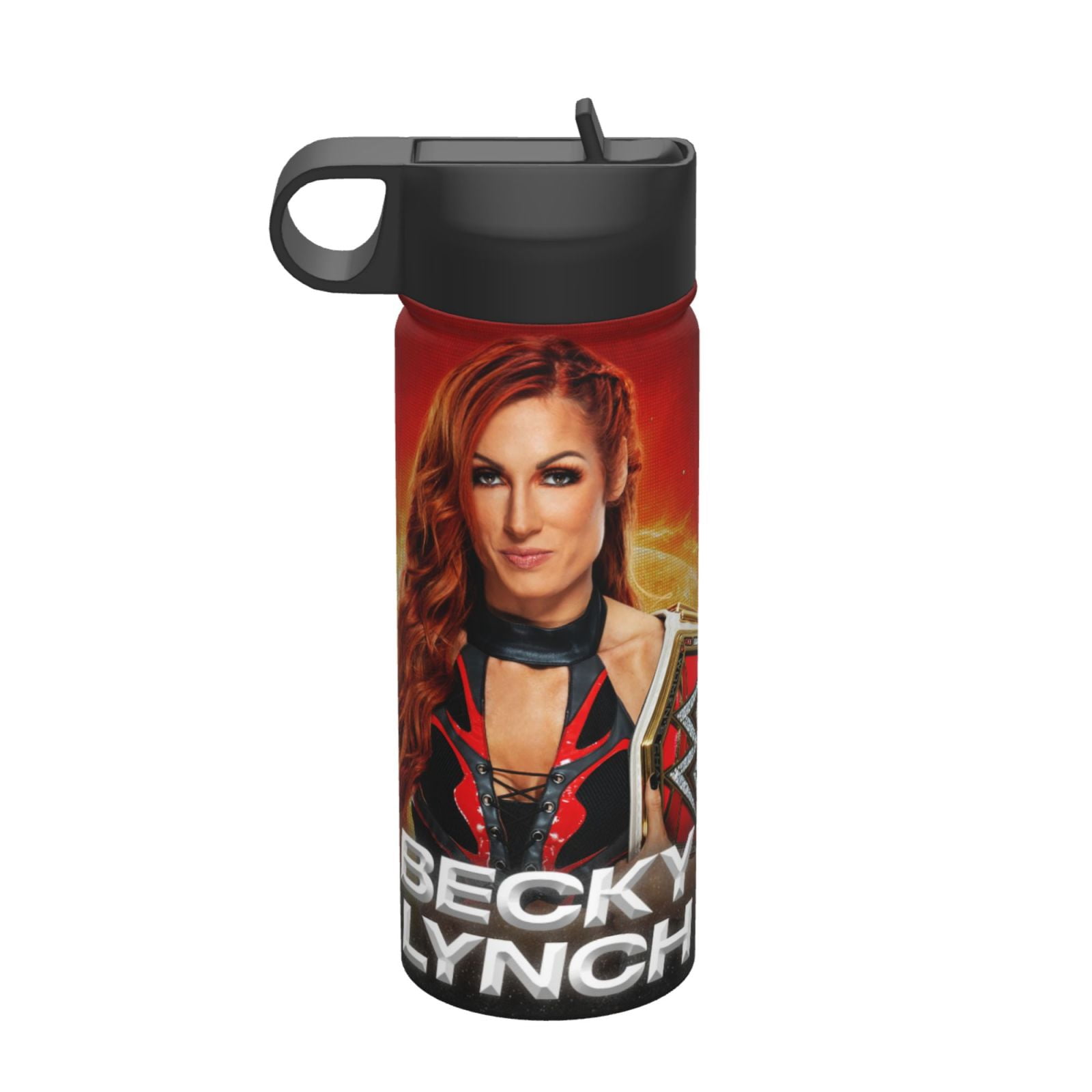 Becky Lynch Water Bottle, Cute Pattern Stainless Steel Vacuum Insulated