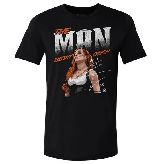 Becky Lynch Women Superstars WWE Unisex Print T-Shirt ,Black Color,Size XL