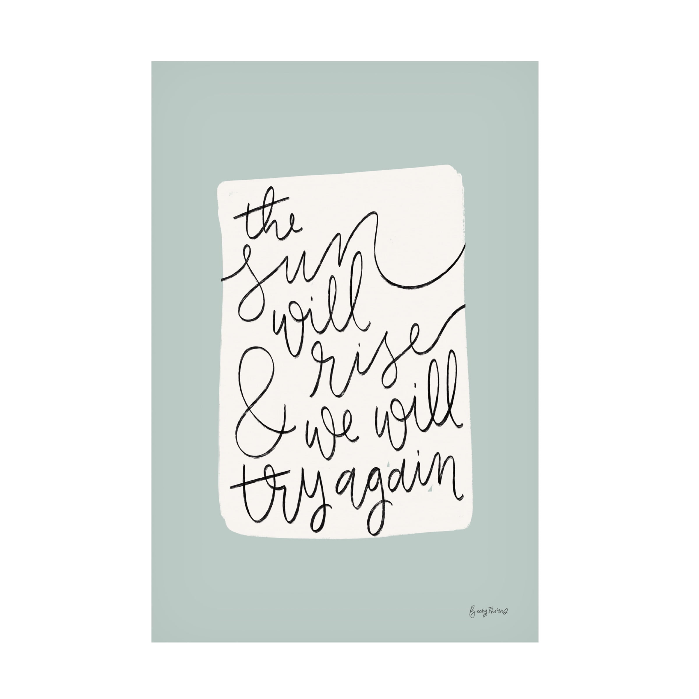 Becky Thorns 'Calm Home II' Canvas Art