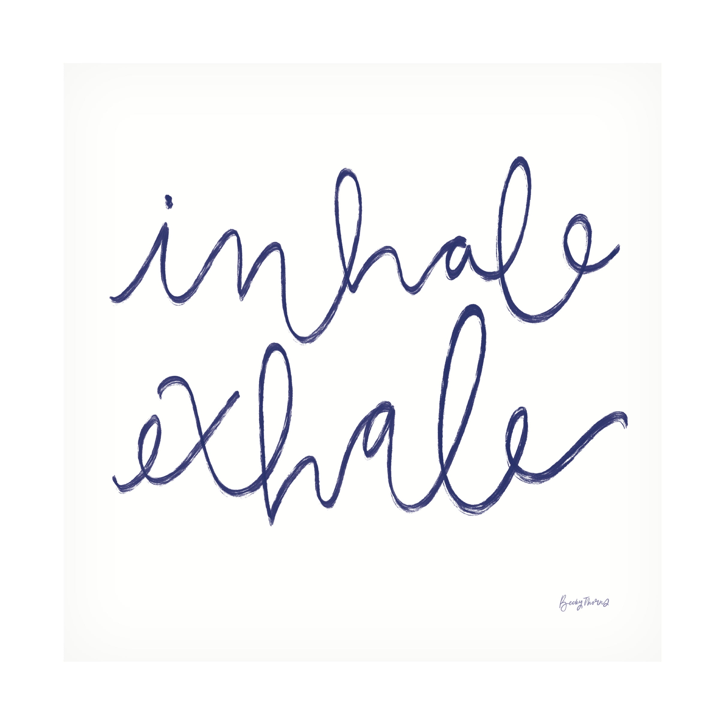 Becky Thorns 'Calm Home III Indigo Crop' Canvas Art