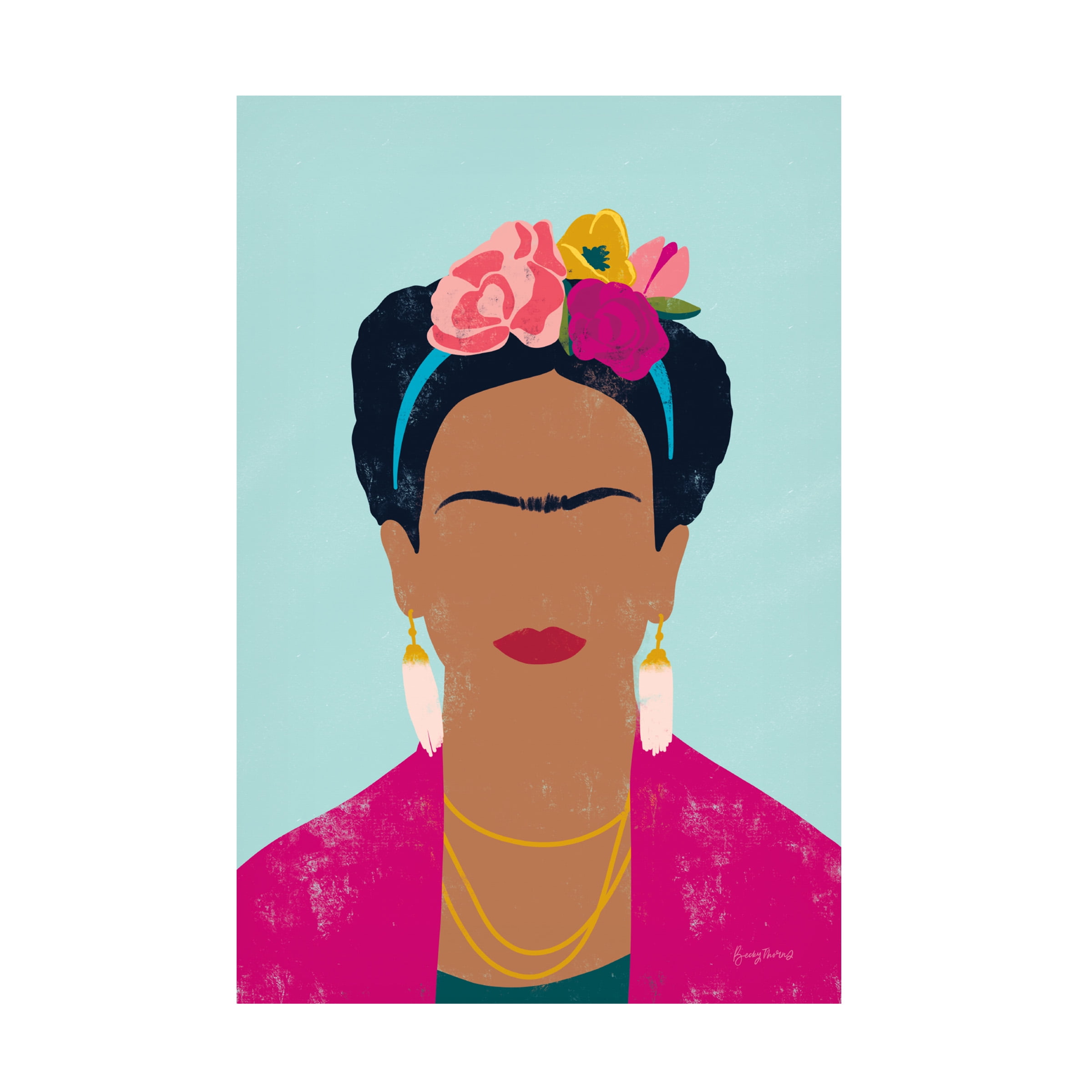 Becky Thorns 'Frida Kahlo I' Canvas Art