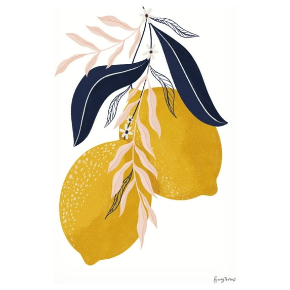 Becky Thorns 'Lemons II No Wedge' Canvas Art