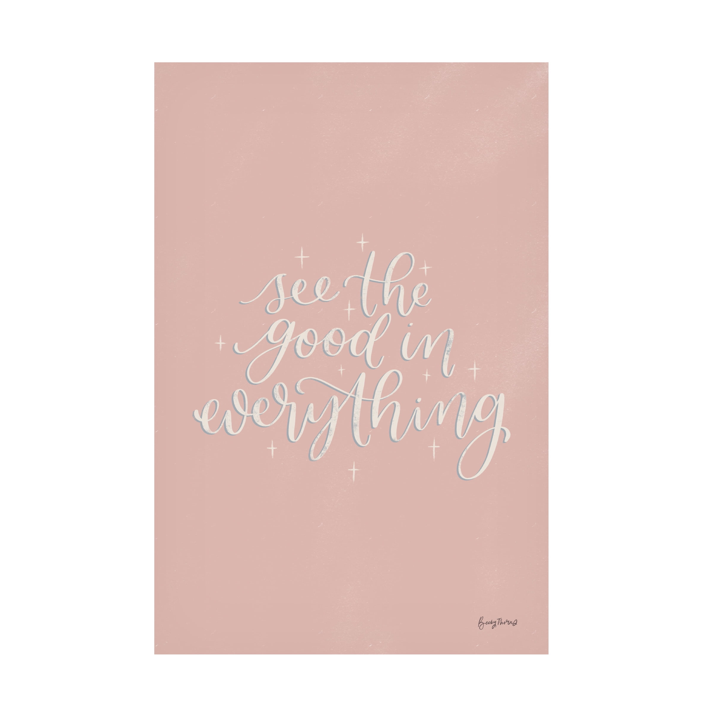 Becky Thorns 'Mod Glam See the Good I Pink' Canvas Art