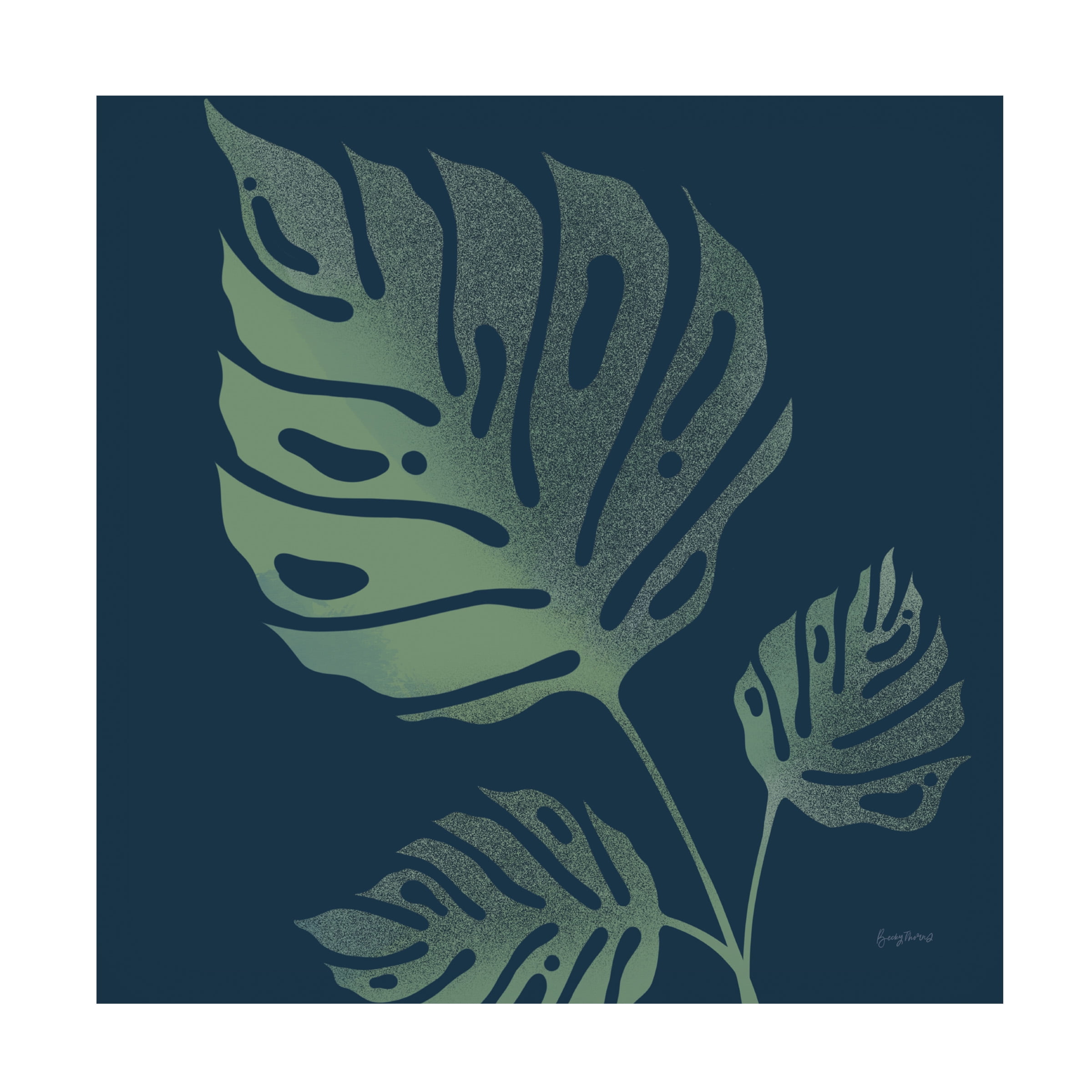 Becky Thorns 'Monstera IV' Canvas Art