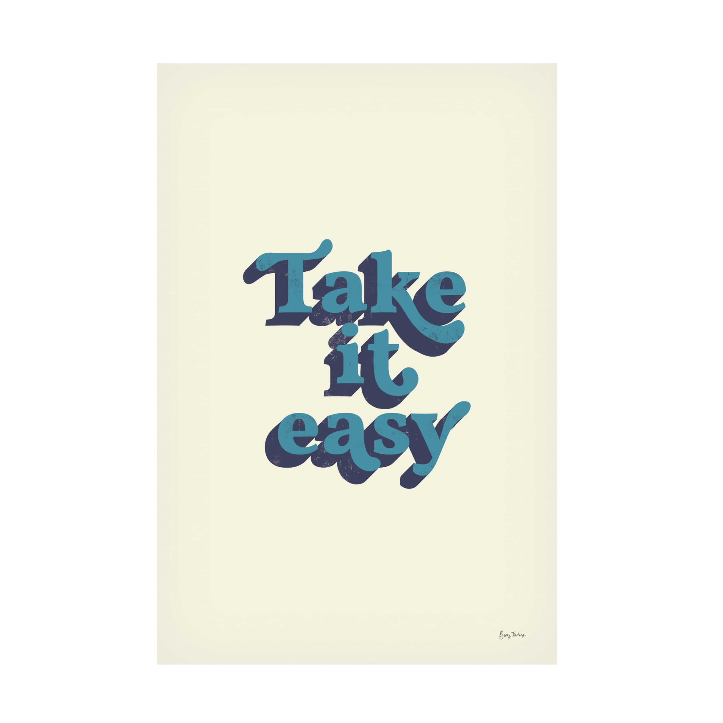 Becky Thorns 'Take it Easy' Canvas Art