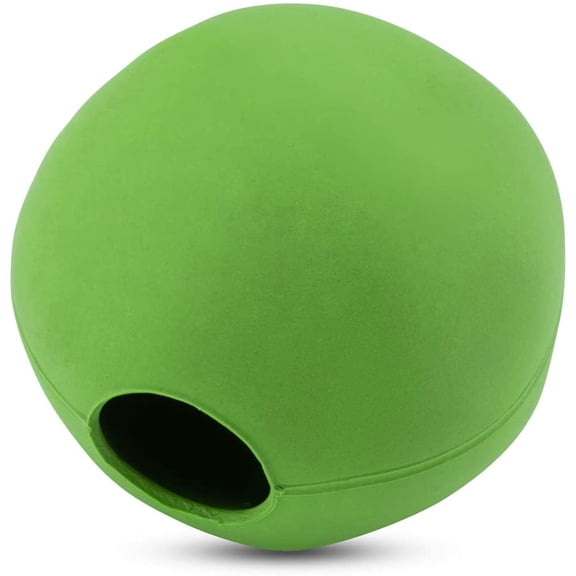 Beco Rubber Ball, Treat Dispensing Dog Toy, Green, Small Green Small