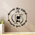 thumbnail image 1 of Become The Fittest Person You Know - Fitness Motivational Quote Insprational Quote Vinyl Wall Decal Art Sticker Decoration For Living Room Kids Room Decal Décor Boys Girls Room Size (28x30 inch), 1 of 3