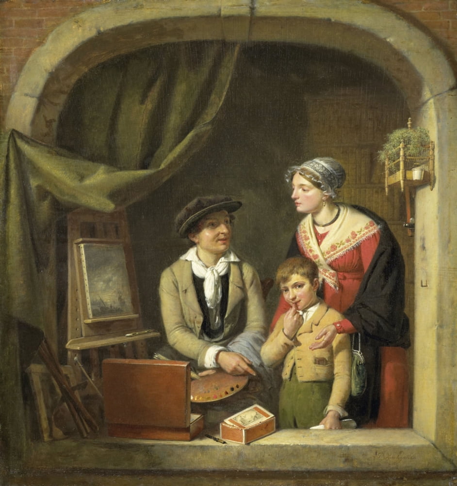 Becoming A Painter Canvas Art - (24 x 36)