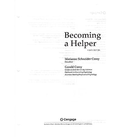Pre-Owned Becoming a Helper (8th Edition) Standalone Book 9780357366325 Paperback