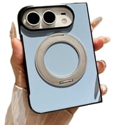 Becova Case for Apple iPhone Duo, Compatible with Magsafe Foldable Phone Cover with Magnetic Ring Kickstand Textured Back Hinge Protection & Shock-Absorbing Bumper, Skyblue