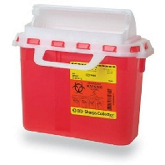 Becton Dickinson 305426, Sharps Container, Plastic, Red, 12/Case (282901_CS)