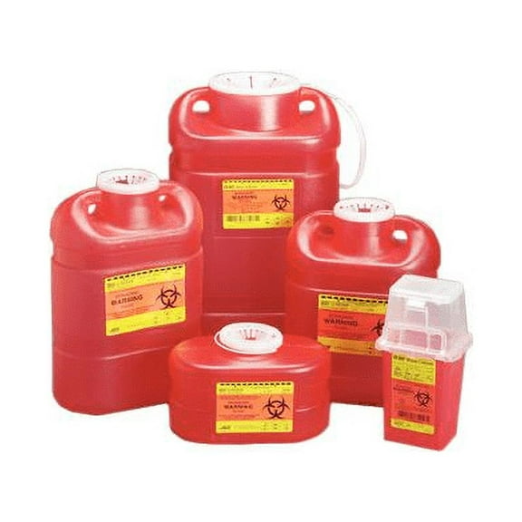 Becton-Dickinson 305487 BD Sharps Collector Tray Removable Top 1.5 Quart Red