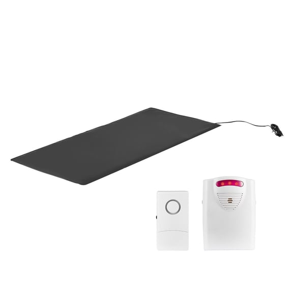 Bed Alarm for Elderly, Wireless Bed Sensor Pad with Pager - Fall Prevention System for Home, Hospital, 300ft Range