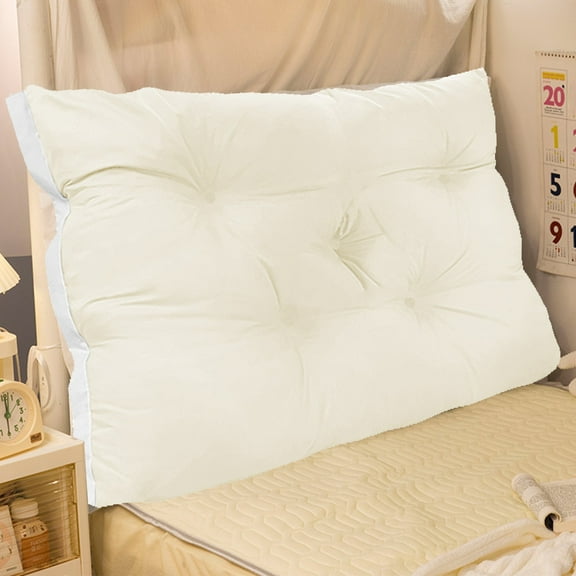 Bed Back Cushion, Gaqring Soft Support Headboard Pillow, Polyester Tatami Sofa Bedroom Cushion for Bed Backrest
