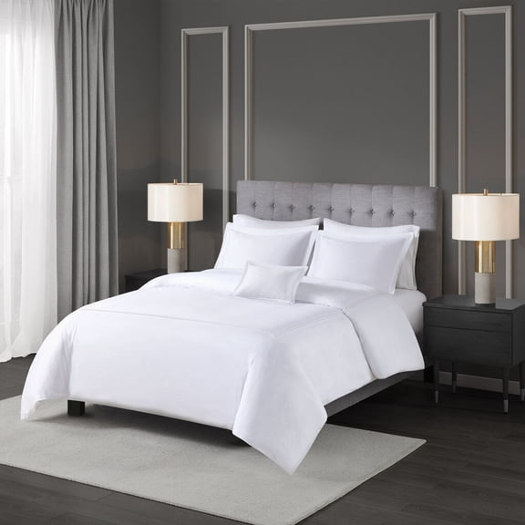 Bed In A Bag, Full/Queen 100% Cotton Sateen Embroidered Comforter Set, White Cotton Bedding Set,Cotton Bed Sheet Set, Household Supplies & Décor Bedding Bedding Sets