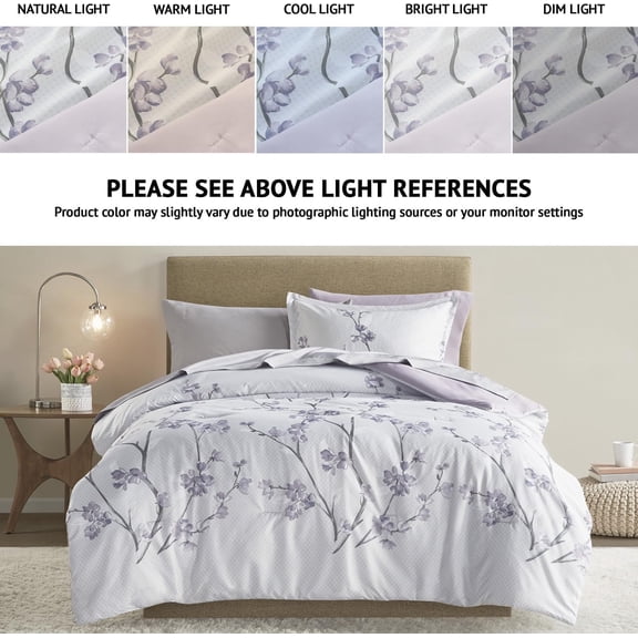 Bed in A Bag - Trendy Casual Design Cozy Comforter with Complete Sheet Set with Side Pocket, All Season Cover, Matching Shams Twin (66 in x 90 in), Kate, Grey/ 6 Piece