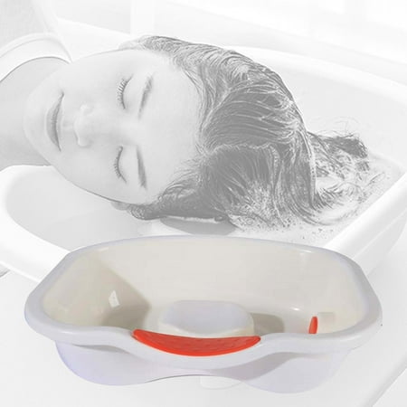 Bed Basin Hair Washing Sink Bathing Aid for Patient Elderly Beige