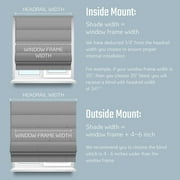 Bed Bath & Beyond Cordless Room Darkening Roman Shades, Textured Woven Vanilla Thermal Insulated 29  x 64