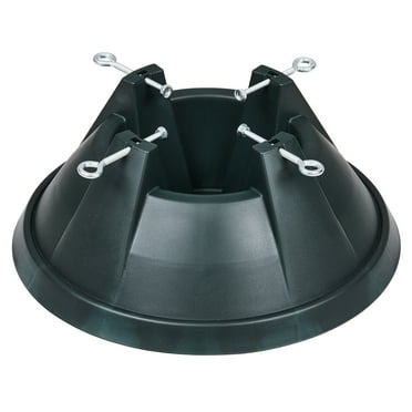 Bed Bath & Beyond Green Live Christmas Tree Stand, 18" Tip Proof Design, Heavy Duty Plastic