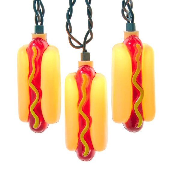 Bed Bath & Beyond Hot Dog Indoor/Outdoor 30 in Plug-in 10 LED Light Ropes & Strings