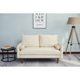 thumbnail image 1 of Bed Bath & Beyond Modern Velvet Loveseat, Pink, 1 of 2