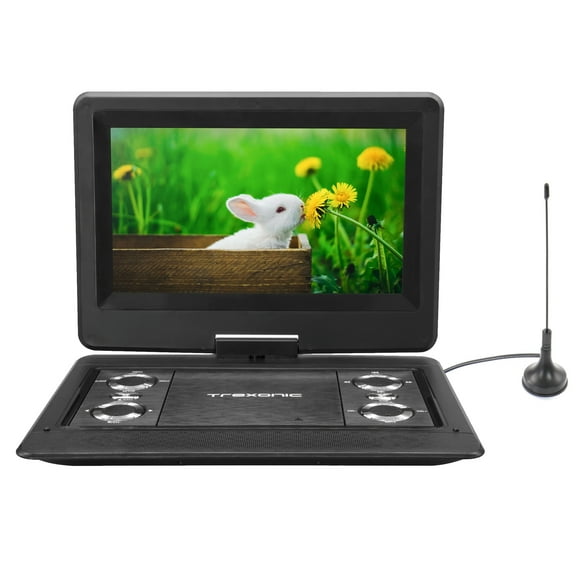 Bed Bath & Beyond Trexonic 12.5" LED Screen Portable DVD Player with USB and HD Inputs, Black