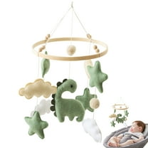 Bed Bell Mobile  Nursery Safe Green Dinosaur Theme Crib Mobile Calming Breathable Bedside Toy for Children Girls Birthday