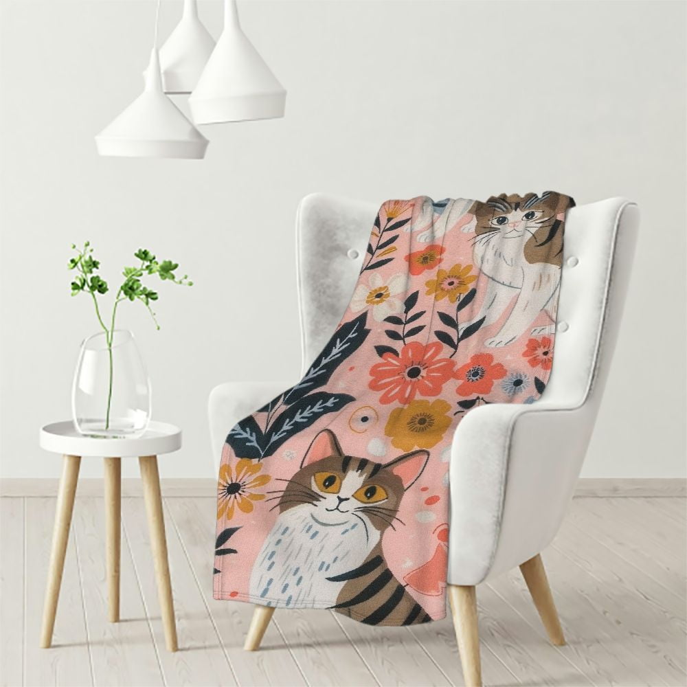 Bed Blanket Fuzzy Comfy Flannel Bedding Blankets Queen Size Cartoon