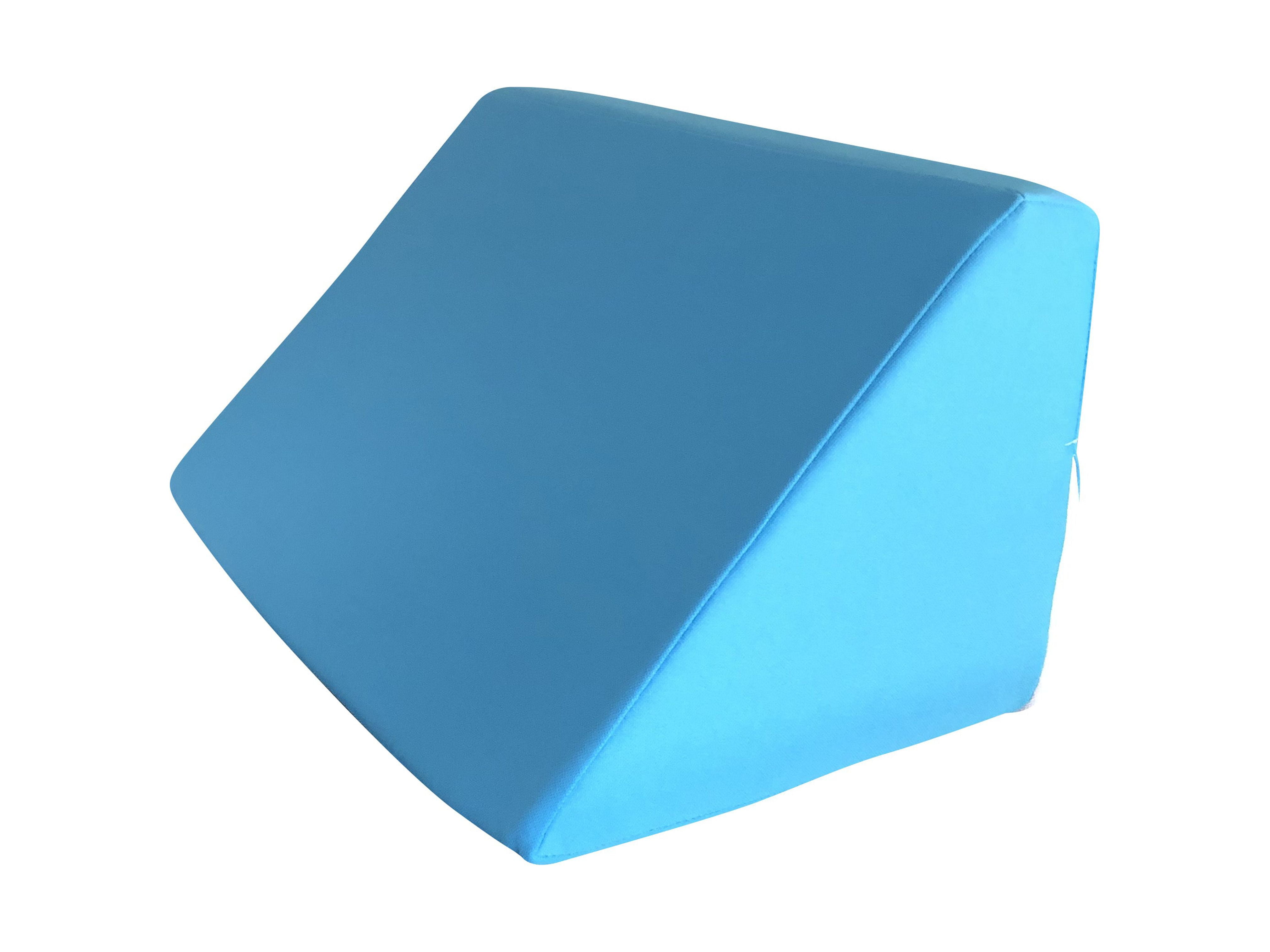 Bed Block Lifts the Sheets from Feet, Foam Support Wedge, Light Blue