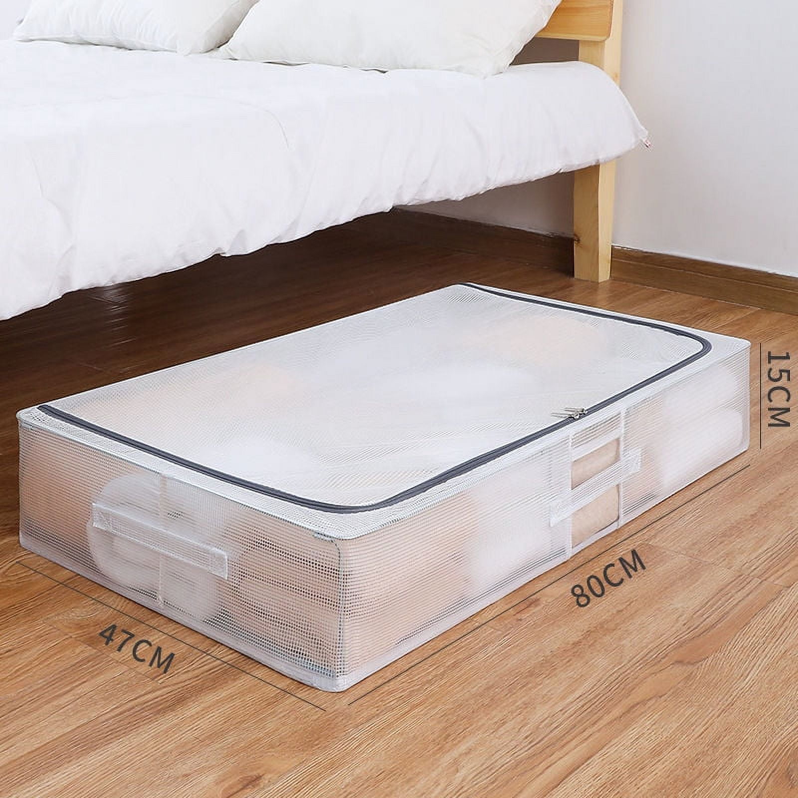 Bed Bottom Folding Storage Box Flat Clothes Bedding Storage Box Sorting ...