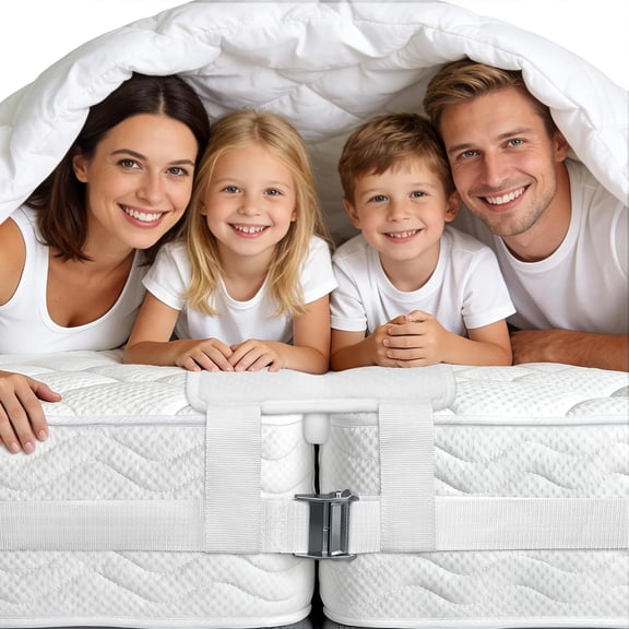 Bed Bridge Twin to King Converter Kit - Twin XL to King Connector - Mattress Conversion Bridge with Adjustable Strap for Guest Room, Vacation Rentals, Hotel(10" Class)