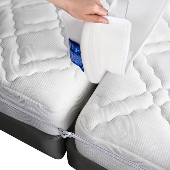 Bed Bridge Twin to King Converter Kit - Twin XL to King Connector - Mattress Conversion Bridge with Adjustable Strap for Guest Room, Vacation Rentals, Hotel (8" Class)
