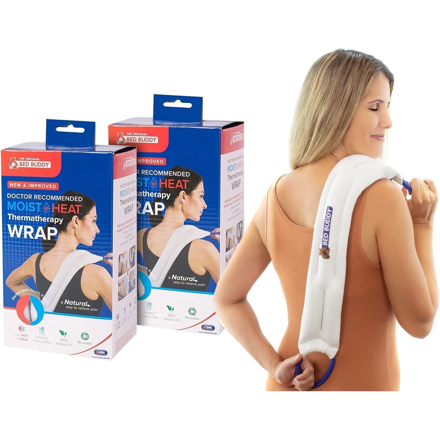 Bed Buddy 2Pack Microwave Heating Pad for Sore Muscles Heat Pad for