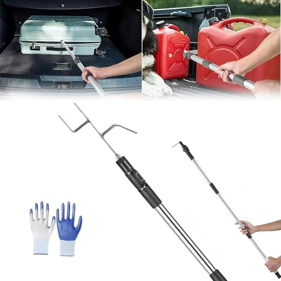 Bed Buddy Truck Tool, Truck Cargo Grabber, Bed Buddy Truck Tool, Telescoping Pickup Truck Bed Retriever Tool, Truck Cargo Retriever Telescoping Pole, Truck Bed Hook Pole(1.9M/75in)