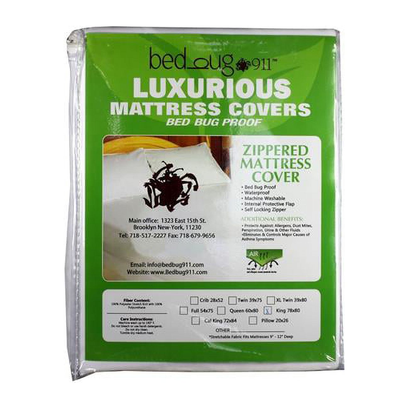 Bed Bug 911 Luxurious Mattress Covers Bed Bug Proof, Waterproof